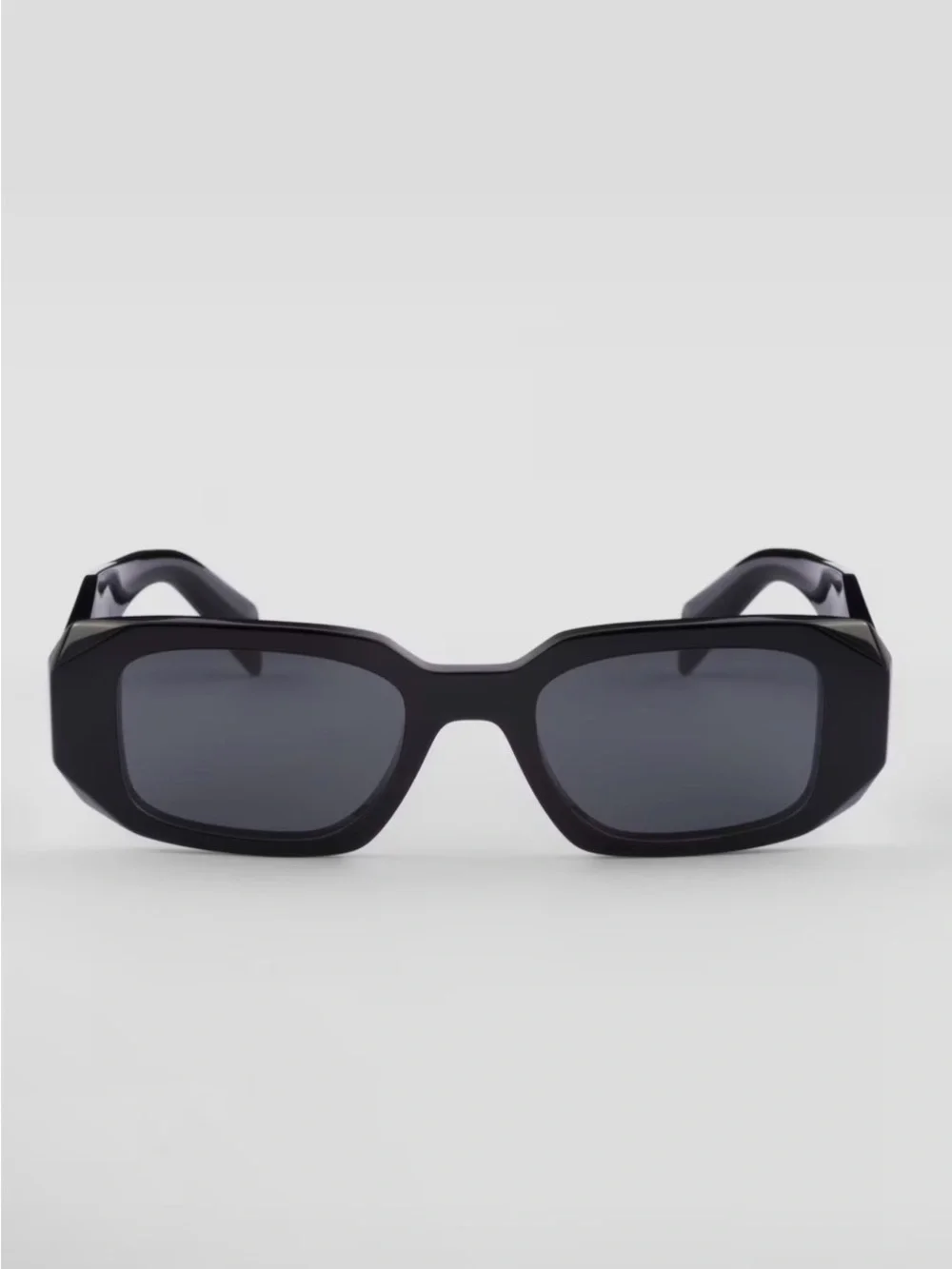 Prada Black Symbole Geometric Sunglasses